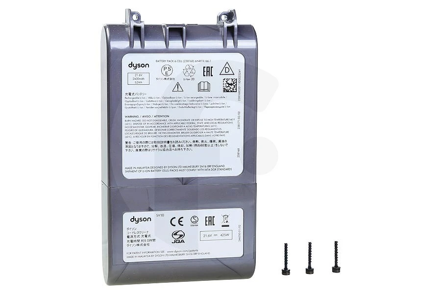 Dyson Accu (batterij) Power Pack Service Assy 80x122x146mm Stofzuiger 96910601, 969106-01 1 Dyson Accu (batterij) Power Pack Service Assy 80x122x146mm Stofzuiger 96910601, 969106-01